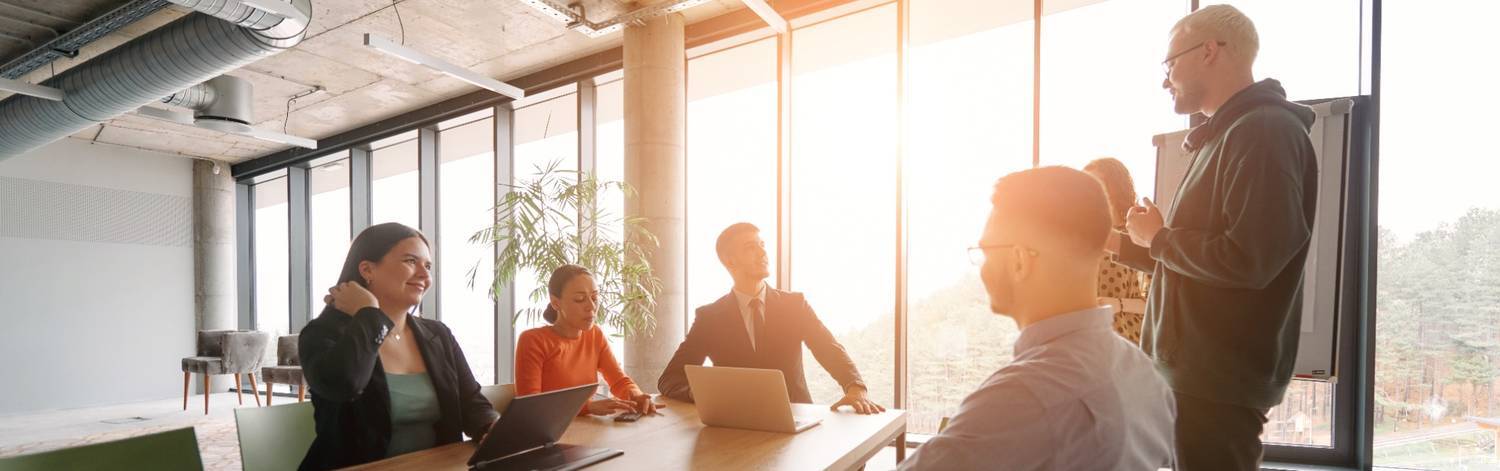 CFO advisory meeting in a contemporary office environment