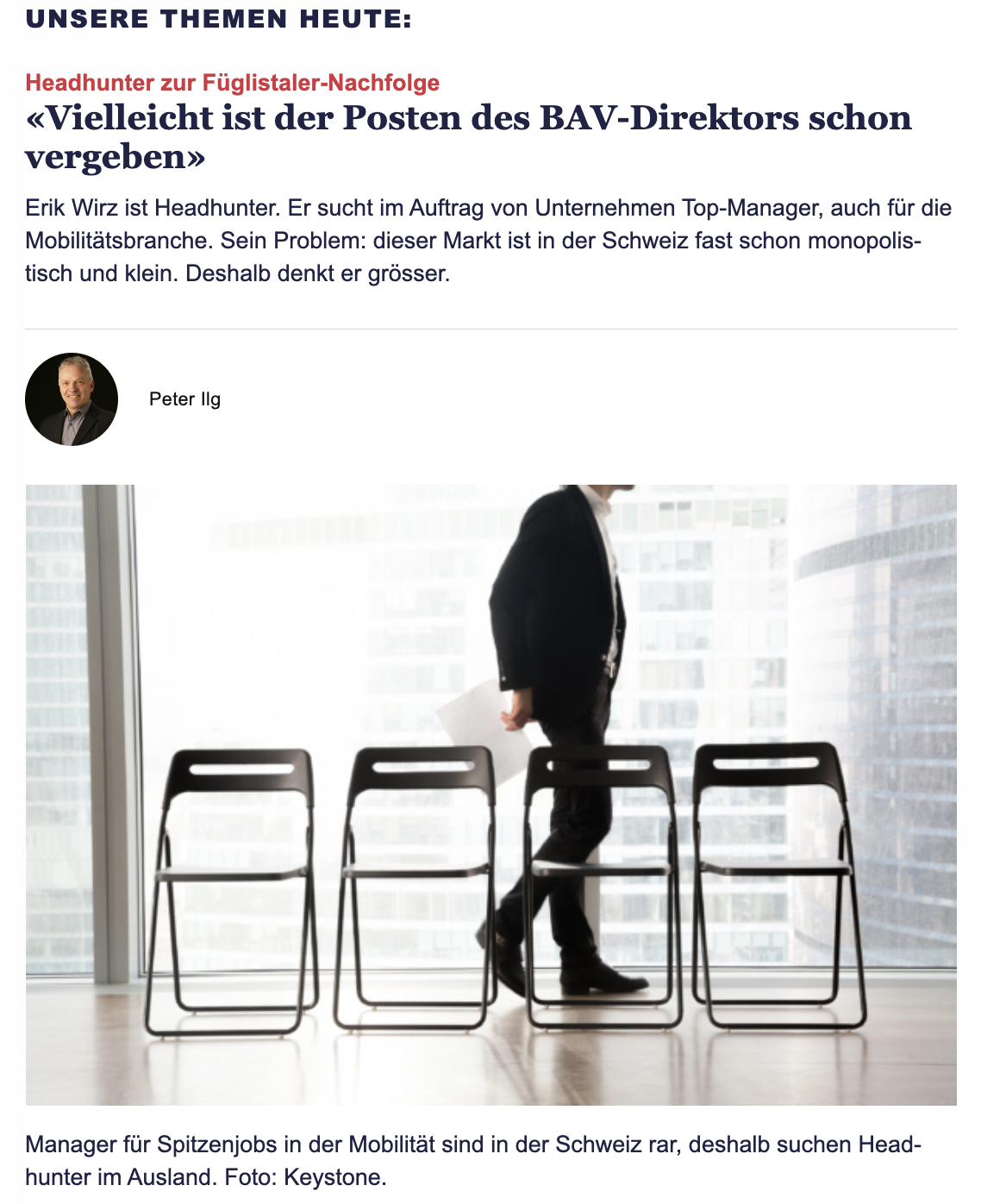 Headhunter öffentlicher Verkehr