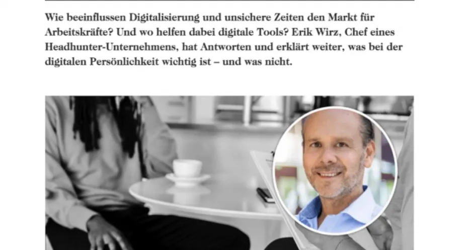 Interview persoenlich.com Der War of Talents hat sich verschärft