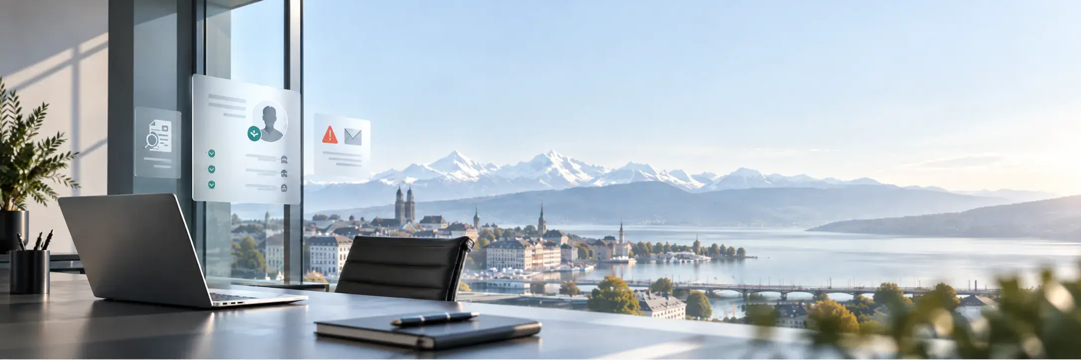 Executive Office Overlooking Alpine Lake v2
