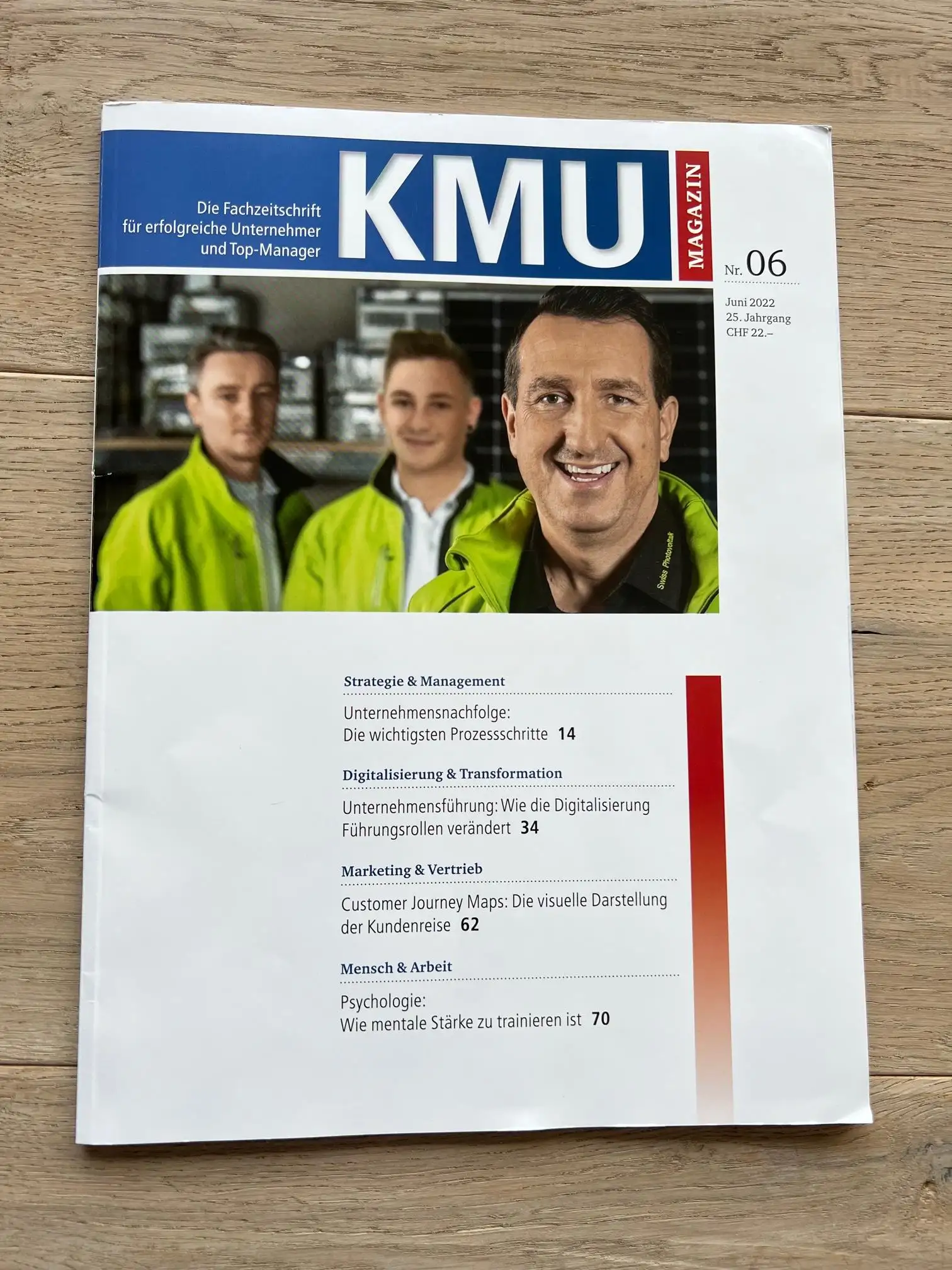 KMU Magazin, Succession Planning Interview with headhunter Wirz & Partners
