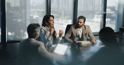 People in a board meeting